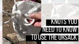 Knots to tie an Ursack