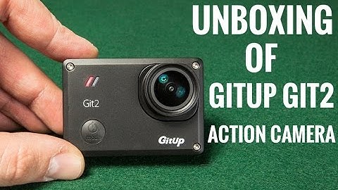 Unboxing of Gitup Git2 action camera