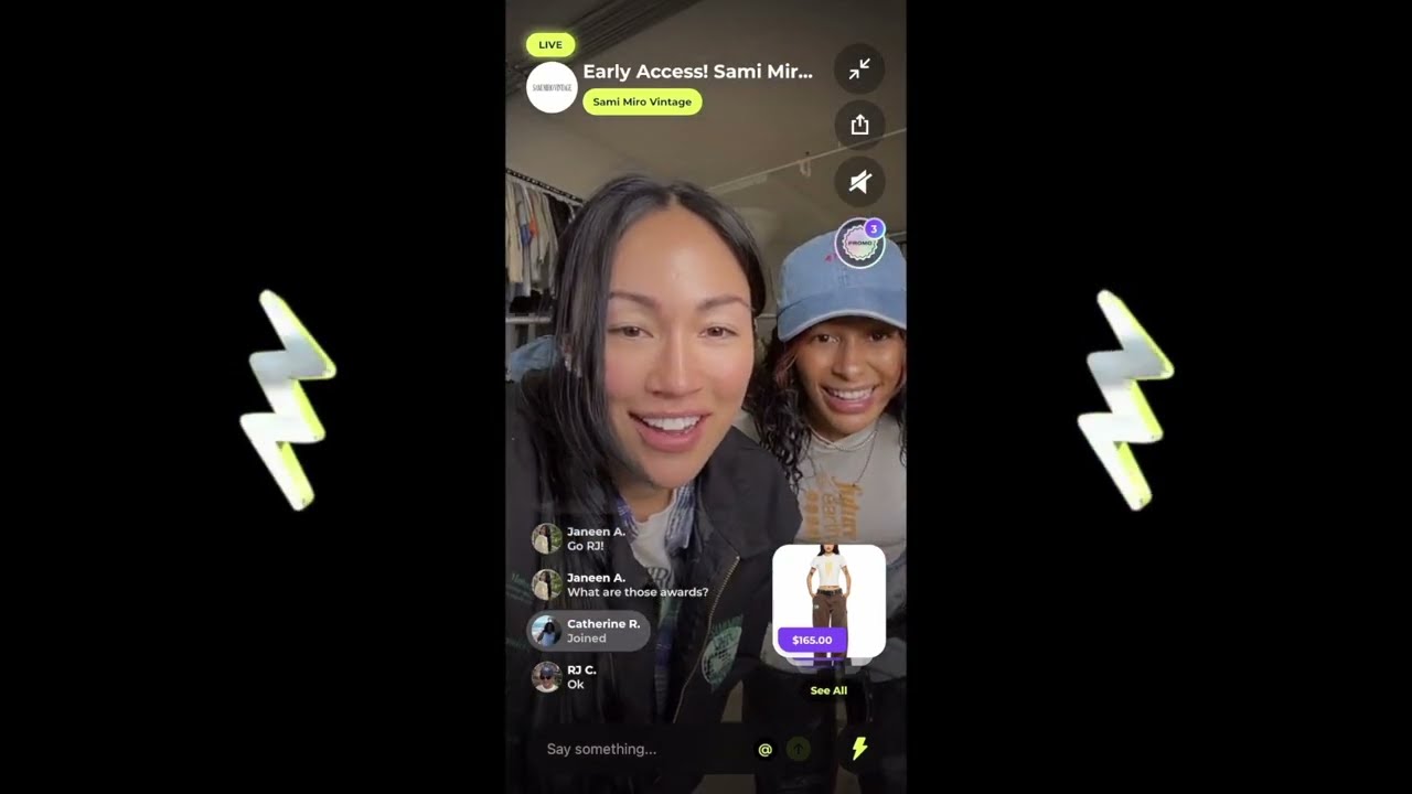 Steph Shep & Sami Miro two-way chat with fan during Earth Day