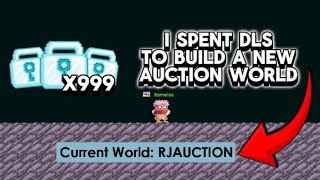 Building an Auction world in Growtopia (Crazy design)