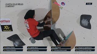 Nurul Iqomah - Boulder Semi Finals - Asian Championships Japan 2018