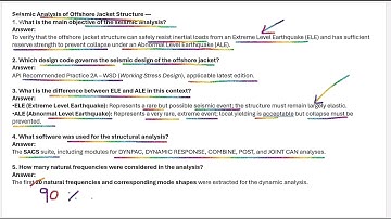 Seismic Analysis Questions and Answers 