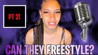 HONESTLY RATING & REACTING TO YOUR FREESTYLES PT2!