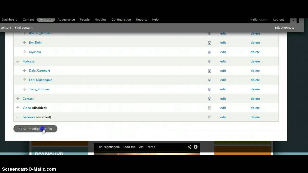 Arranging submenu to your drupal headstartcms