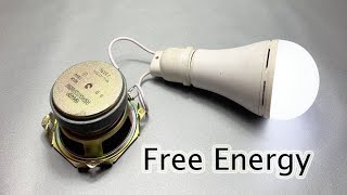 Real Free Energy Generator Using Magnet Speaker