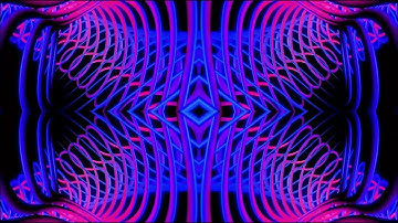 VFX Neon Swirl Tunnel Fractal - Video Loop Background HD - VJ Loop - No Copyright Royalty Free