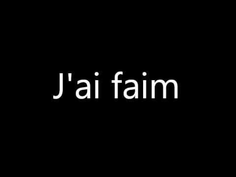 How to say I am hungry in French - YouTube