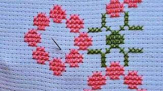 #آموزش جدیدترین مدل یخن گراف دوزی #افغانی #Afghani graph stitch embroidery tutorial