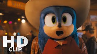 Sonic The Hedgehog Movie | Slow Motion Bar Fight Scene