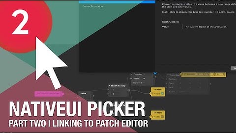 NativeUI Picker: Part Two Patch Editor| Spark AR Studio