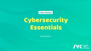 Cybersecurity Essentials (Webinar)