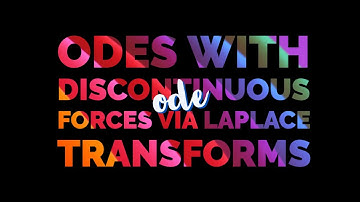 Odes with Discontinuous Forcing Functions via Laplace Transforms