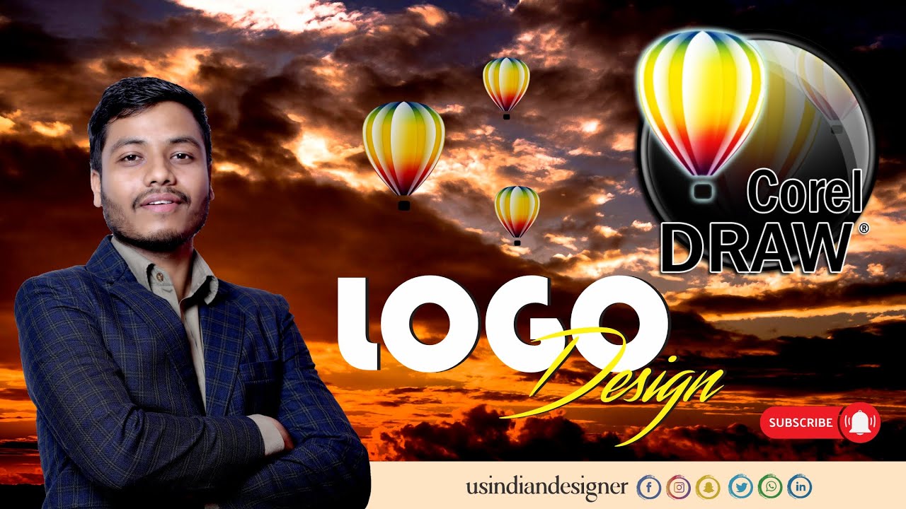 Logo Design | Coral Draw | How to Logo Design | US Indian Desinger