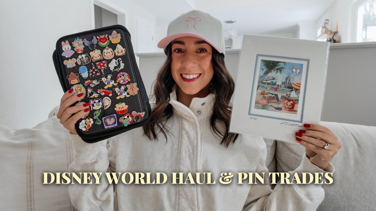 DISNEY WORLD HAUL & PIN TRADES - clothing, pins, accessories, hats & all the pins we traded in WDW ✨