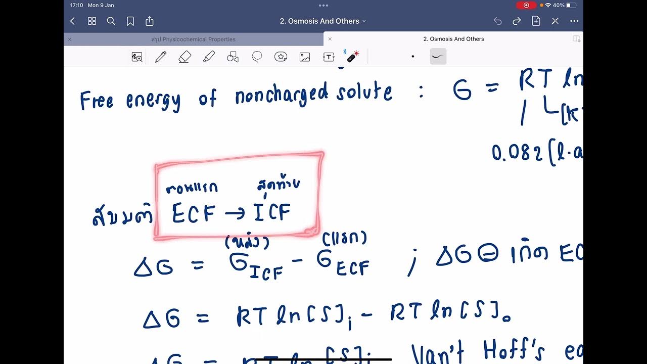 SIID148 LAB physicochemical properties 2 (Osmosis, osmolarity and