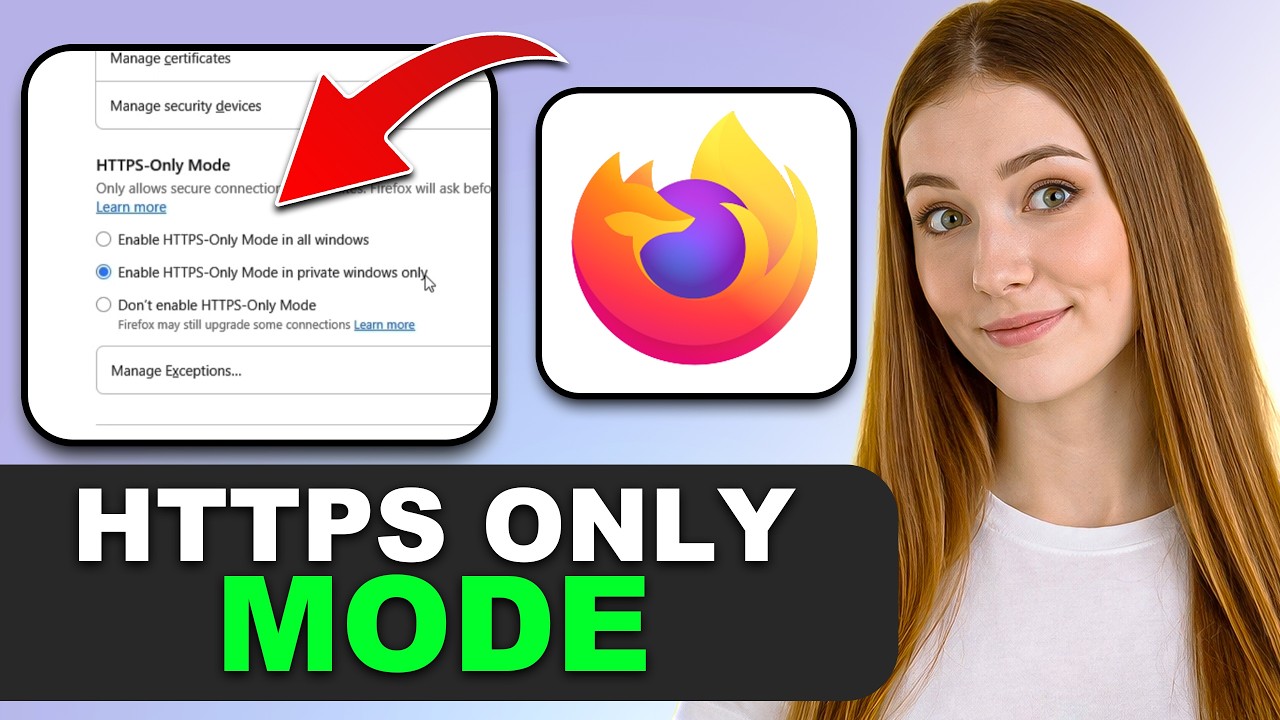 How to Enable HTTPS-Only Mode in Mozilla Firefox in 2026 - YouTube