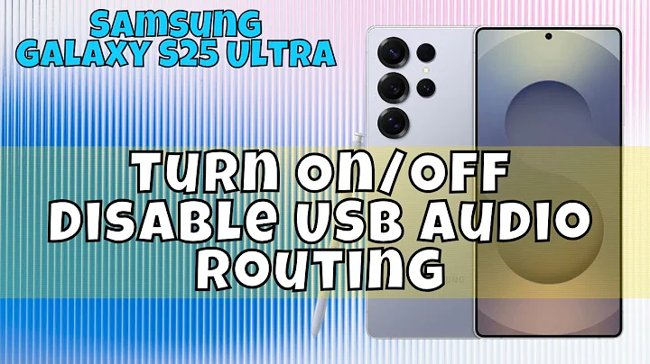 How to Turn On/Off Disable USB Audio Routing Samsung Galaxy S25 Ultra #tutorial