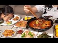 먹방 :) 집밥이 최고야!!! 꽁치 김치찌개, 새우호박볶음, 스팸, 계란장조림, 새우까스 | MUKBANG.