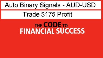 Auto Binary Signals - AUD-USD Trade $175 Profit v11