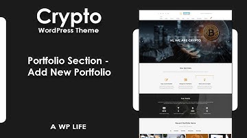 Portfolio Section   Add New Portfolio Crypto Premium WordPress Theme
