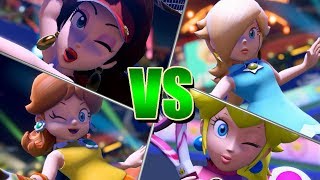 Mario Tennis Aces Pauline, Daisy, Rosalina, Peach Pauline Gameplay
