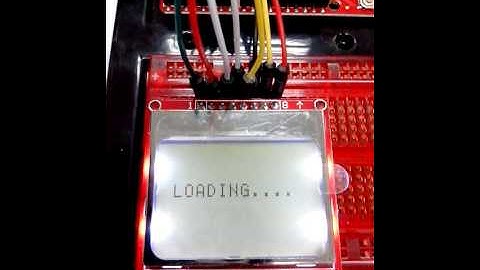 Arduino and NOKIA LCD 5110 Demo