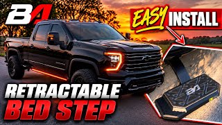 BoostAuto Retractable Bed Step Step by Step install Chevy or GMC 2500HD 2020   2026