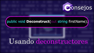 Cómo usar DECONSTRUCTORES en C#