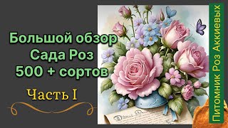 Большой обзор сортов Роз , Часть 1 ,Great view of the Rose Garden #garden #rosé