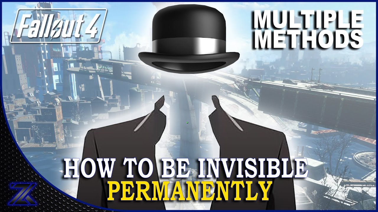 Fallout 4 - How to Become Invisible PERMANENTLY Glitch Guide | Multiple