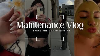 maintenance vlog | stomach tattoo + facial + wax + hair + lash fill