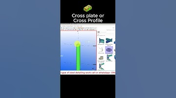Cross profile or cross plate in tekla structure || Engr Maidul || TeklaBD