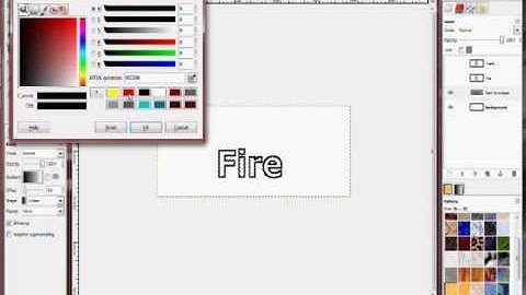 Flame Text Tutoral for GIMP