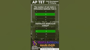 AP TET # Child Development & Pedagogy 12-07-2024  (1) // MCQS #tet #dsc