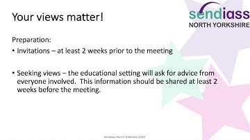 ANNUAL REVIEW OF AN EHCP | SENDIASS NORTH YORKSHIRE