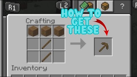 HOW TO CRAFT A WOODEN PICKAXE IN MINECRAFT (For Minecraft Beginners)