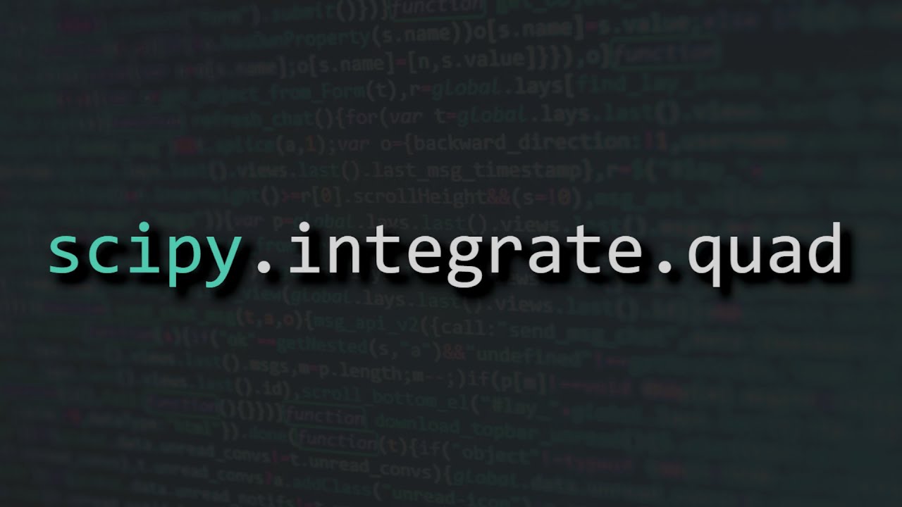 Scipy integrate