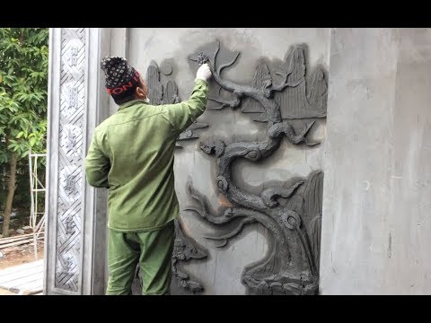 Beautiful Art Rendering Sand And Cement On Wall Concrete - Amazing