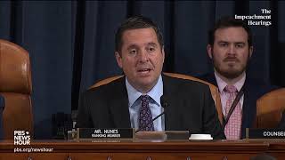 WATCH: Rep. Nunes’ full closing statement in Hill and Holmes hearing | Trump's first impeachment