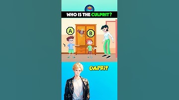 Who is the culprit? #riddlechallenge #riddleaddict #logicpuzzles #riddleoftheday #shorts