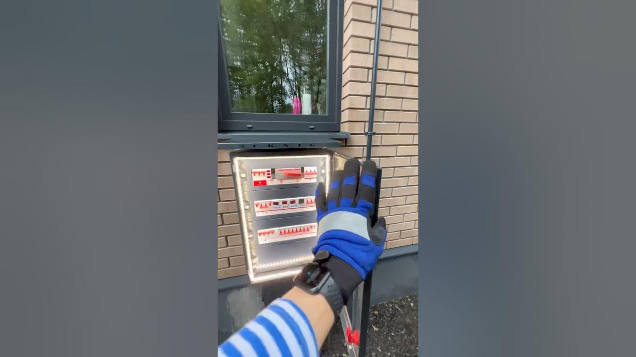 Красивый уличный щит 😎 #строительство #электричество #дача - YouTube