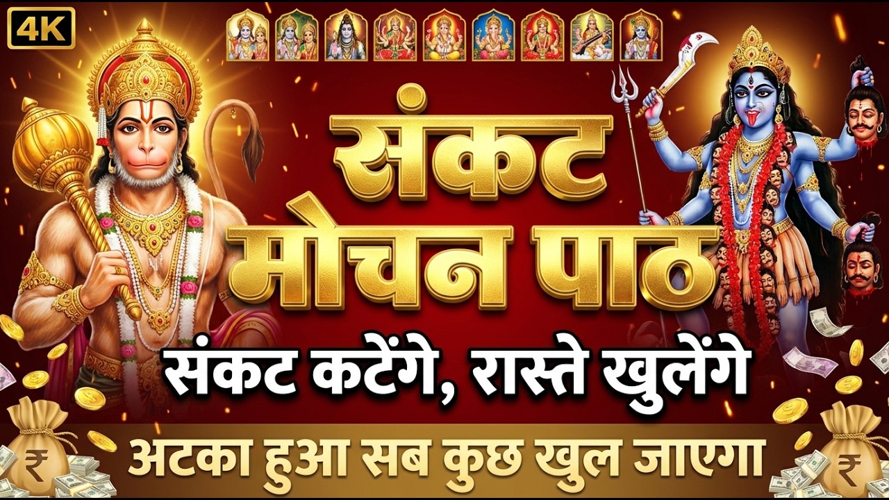 आज संकट मोचन  🙏 सुनते ही अटके काम खुलेंगे, घर में धन-सुख-शांति आएगी 💰🚩 | Sankat Mochan Full Path