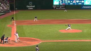 2013/06/18 Hosmer reaches third on error