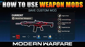 How To Use WEAPON MODS in Modern Warfare (Save Custom Gunsmith Loadouts!)