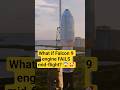 What if Falcon 9 engine fails mid-flight? 😱🚀 #falcon9 #perfectlanding #inflightabort #spacex