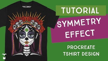 Procreate T-Shirt Design Tutorial - Draw faster with Symmetry
