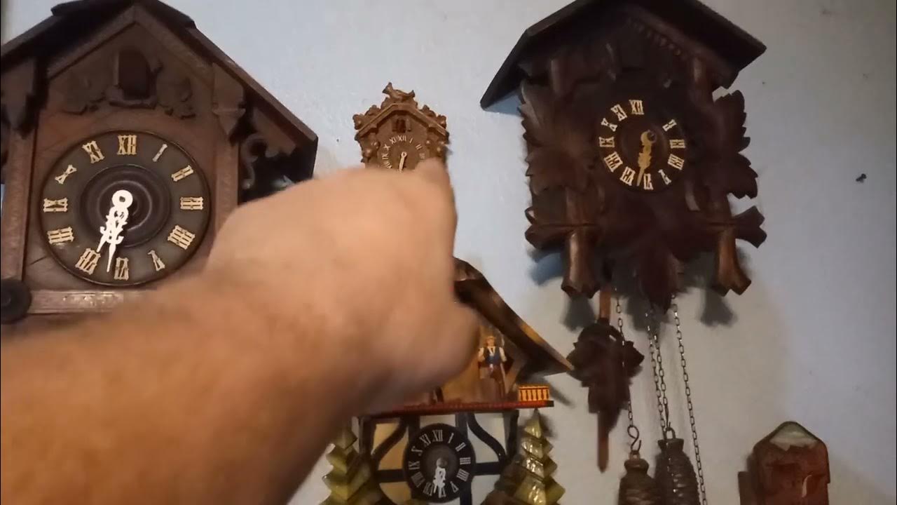 Repairing a novelty cuckoo clock made in Germany by J Encstler 20220313