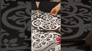 DIY New Bathroom Floor  Peel and Stick Tile