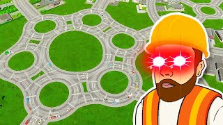 Cities Skylines 2, but every road is a roundabout!
