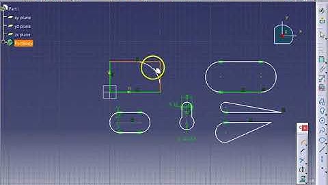Basic CATIA applications 2 - Making basic profiles.
